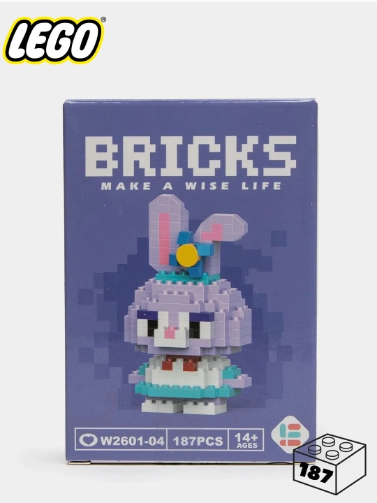 Blokli konstruktor, mini lego, bolalar va kattalar uchun boshqotirma, shakllar