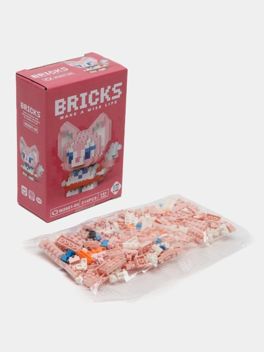 Blokli konstruktor, mini lego, bolalar va kattalar uchun boshqotirma, shakllar