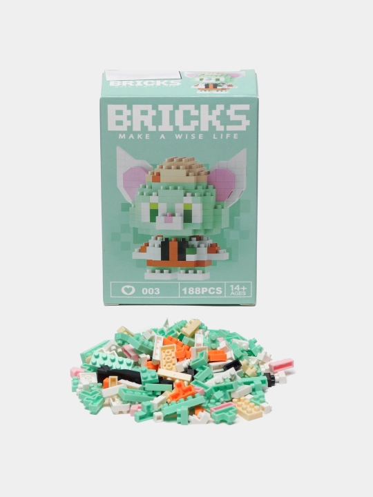 Blokli konstruktor, mini lego, bolalar va kattalar uchun boshqotirma, shakllar