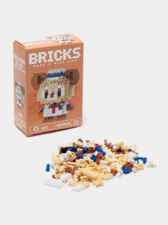 Blokli konstruktor, mini lego, bolalar va kattalar uchun boshqotirma, shakllar