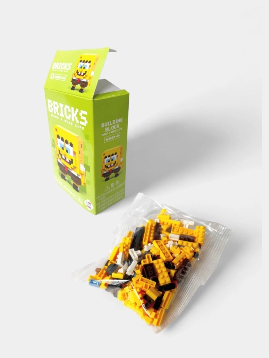 Blokli konstruktor, mini lego, bolalar va kattalar uchun boshqotirma, shakllar