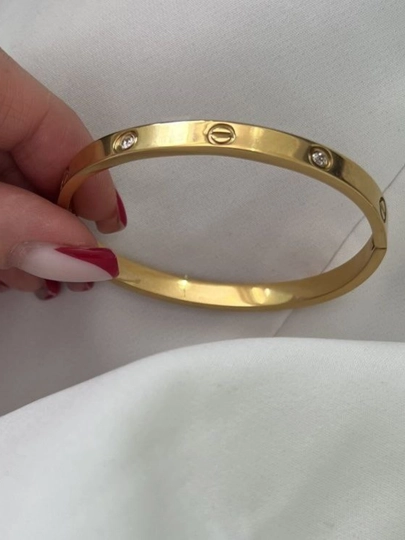 Женский браслет Cartier "Stainless Steel" — NABIGL-SERG1-ЗОЛОТ