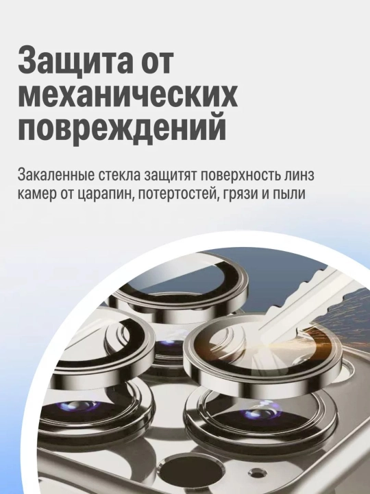 Защитное стекло для камер Samsung и iPhone