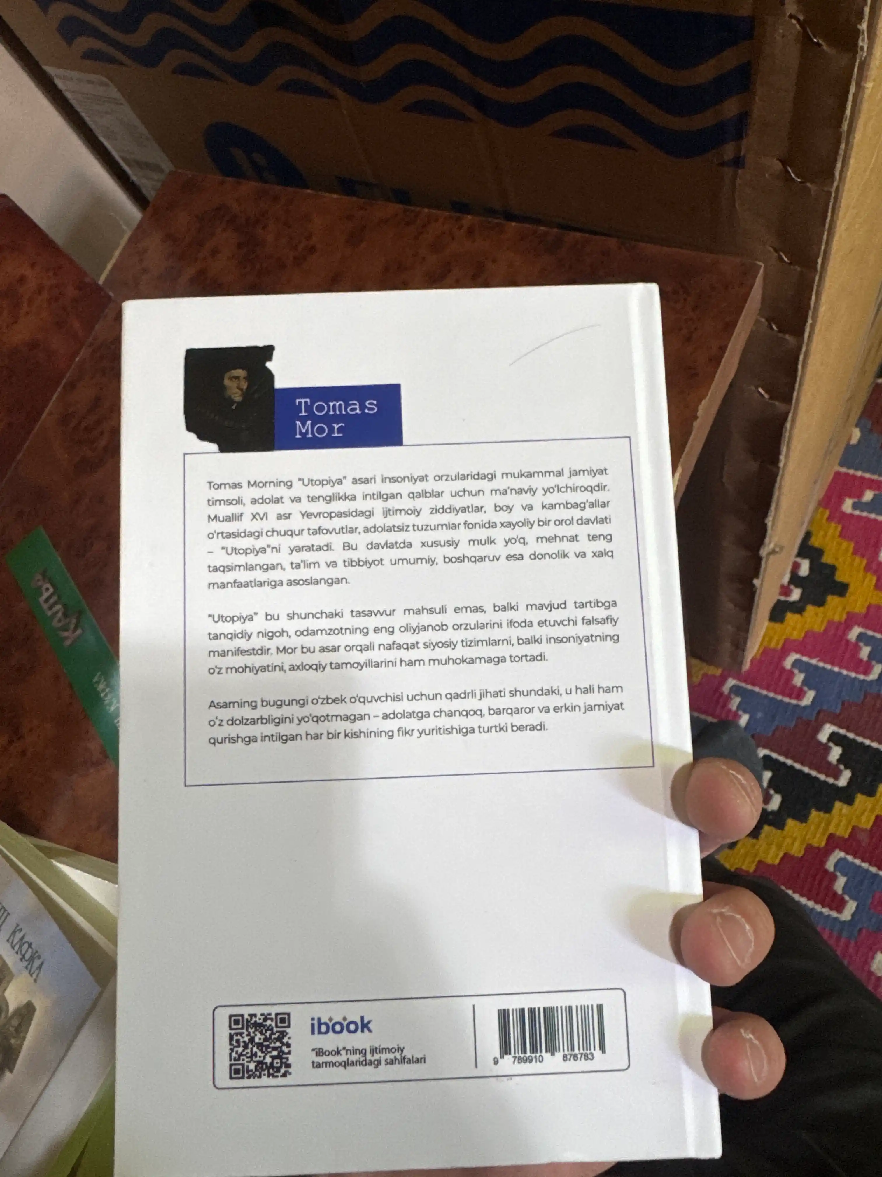 “Utopiya” — adolat, tenglik va ozodlikka intilgan jamiyat haqida asar