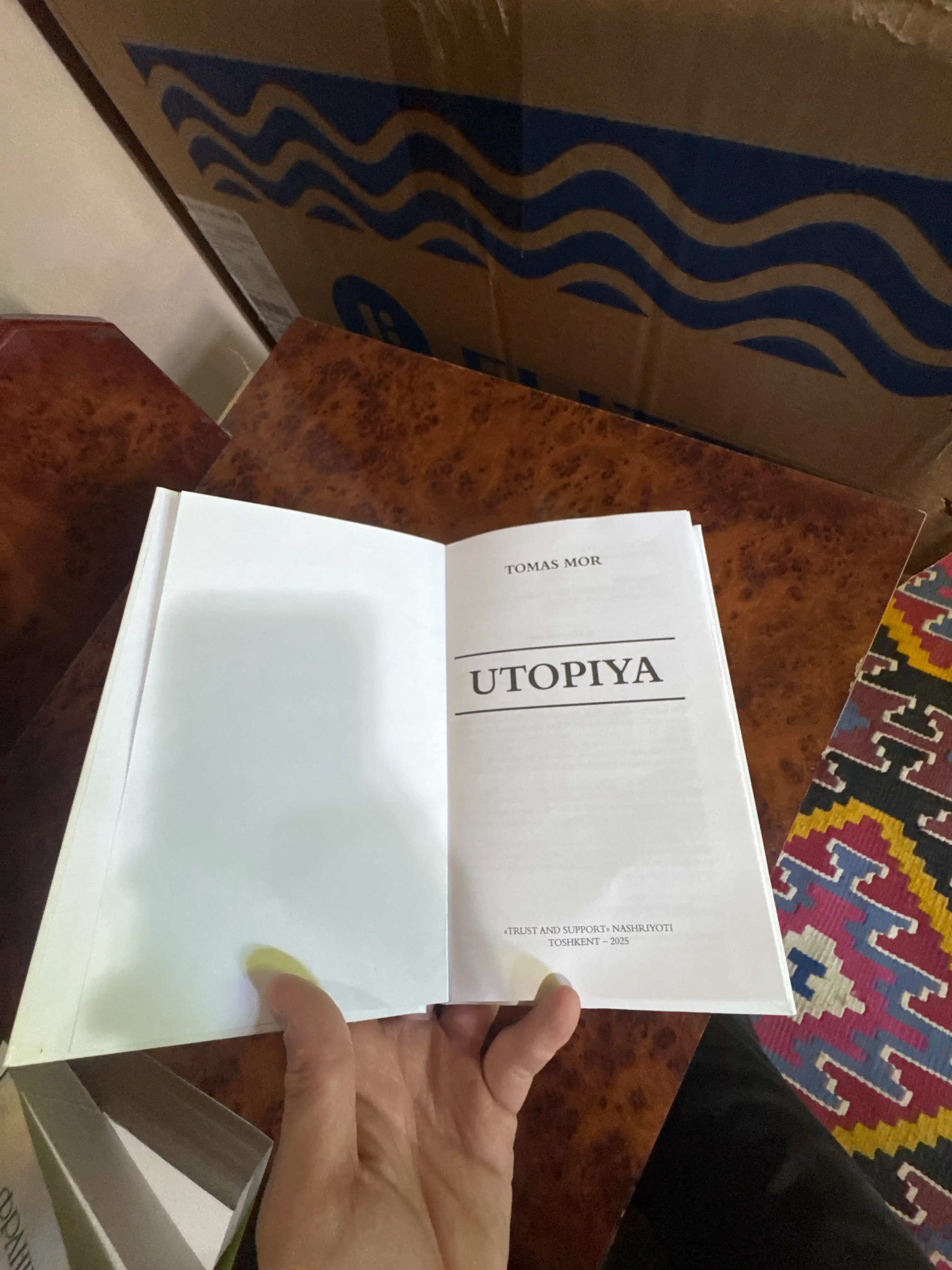 “Utopiya” — adolat, tenglik va ozodlikka intilgan jamiyat haqida asar