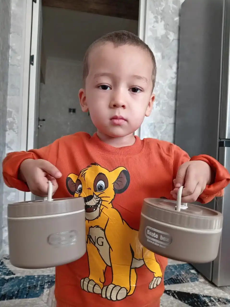 Ovqat uchun termos lunchboxlar 2 dona va termo sumka