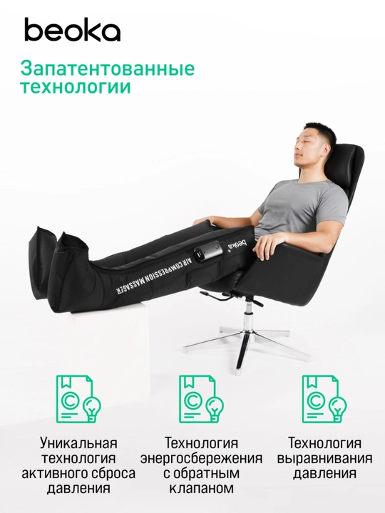 Система прессотерапии Beoka — домашний массаж для здоровья и красоты