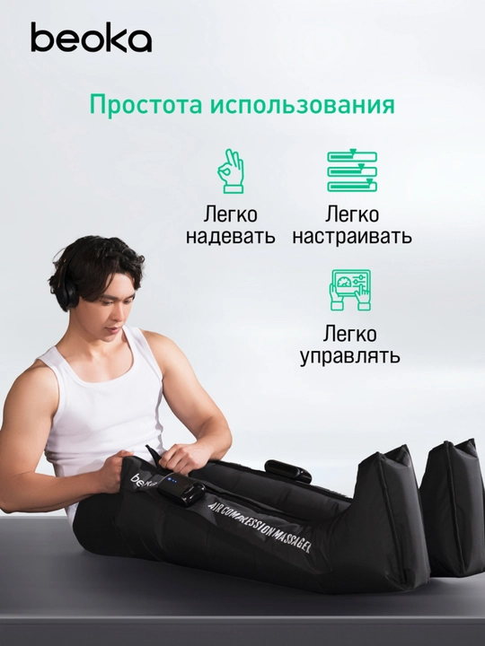 Система прессотерапии Beoka — домашний массаж для здоровья и красоты