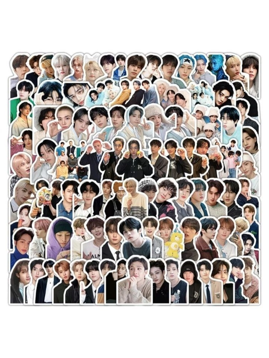 Stikerlar BTS, Stray Kids, Blackpink, Enhypen, Seventeen, nakleykalar K-pop. 50 dona