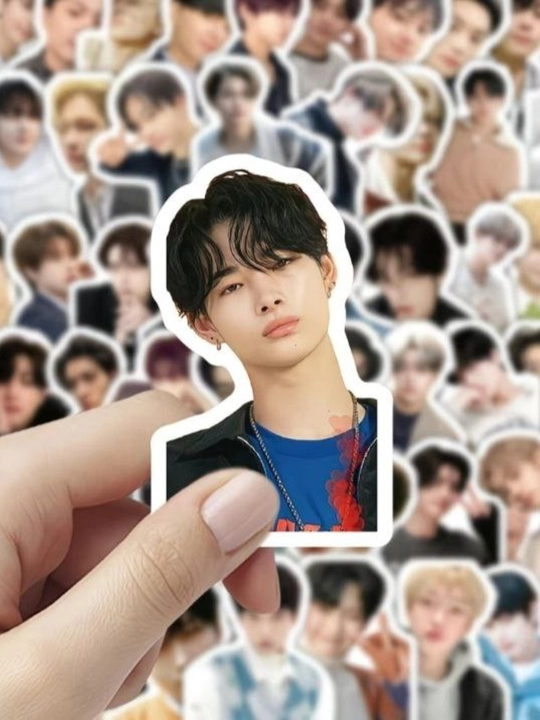 Стикеры BTS, Stray Kids, Blackpink, Enhypen, Seventeen, наклейки К-поп. 50 штук