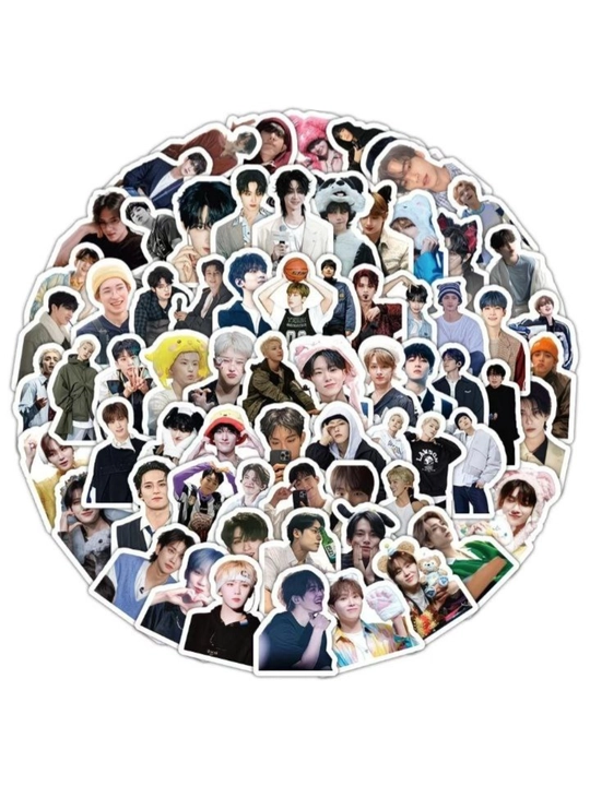 Stikerlar BTS, Stray Kids, Blackpink, Enhypen, Seventeen, nakleykalar K-pop. 50 dona - 