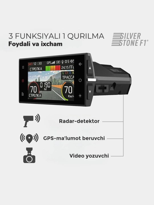 Kombo qurilma SilverStone F1  S-BOT PRO HYBRID S-BOT PRO Wi-Fi DOPPLER EDITION UZ