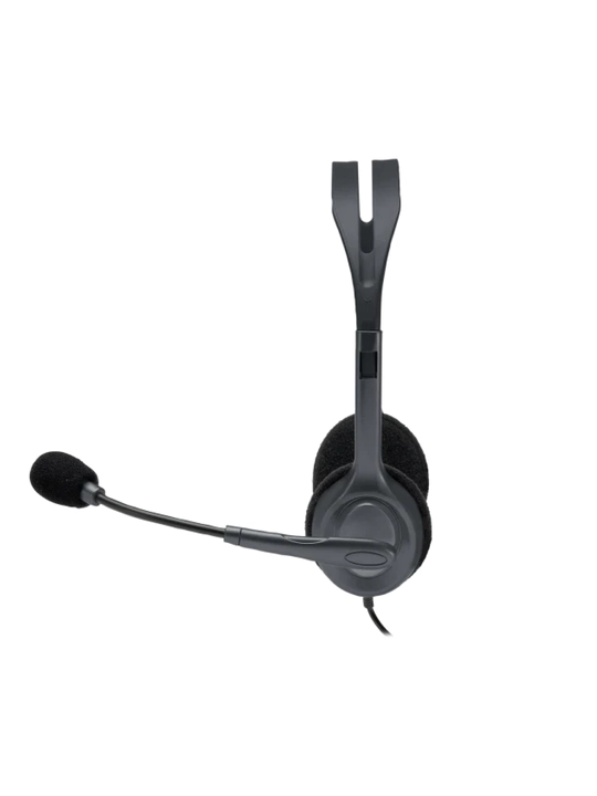 Kompyuter, koll-markaz, qo‘ng‘iroqlar, o‘yinlar, musiqa, aux uchun Logitech H111 simli