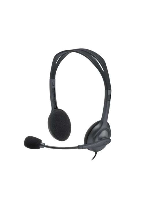 Kompyuter, koll-markaz, qo‘ng‘iroqlar, o‘yinlar, musiqa, aux uchun Logitech H111 simli