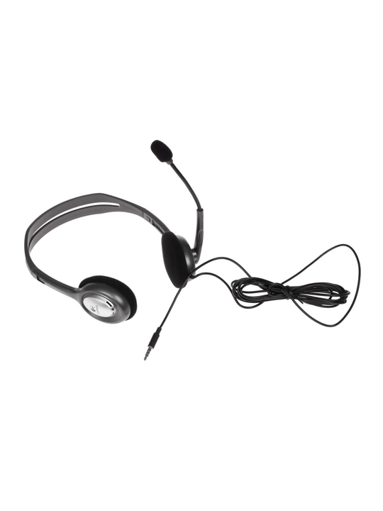 Kompyuter, koll-markaz, qo‘ng‘iroqlar, o‘yinlar, musiqa, aux uchun Logitech H111 simli