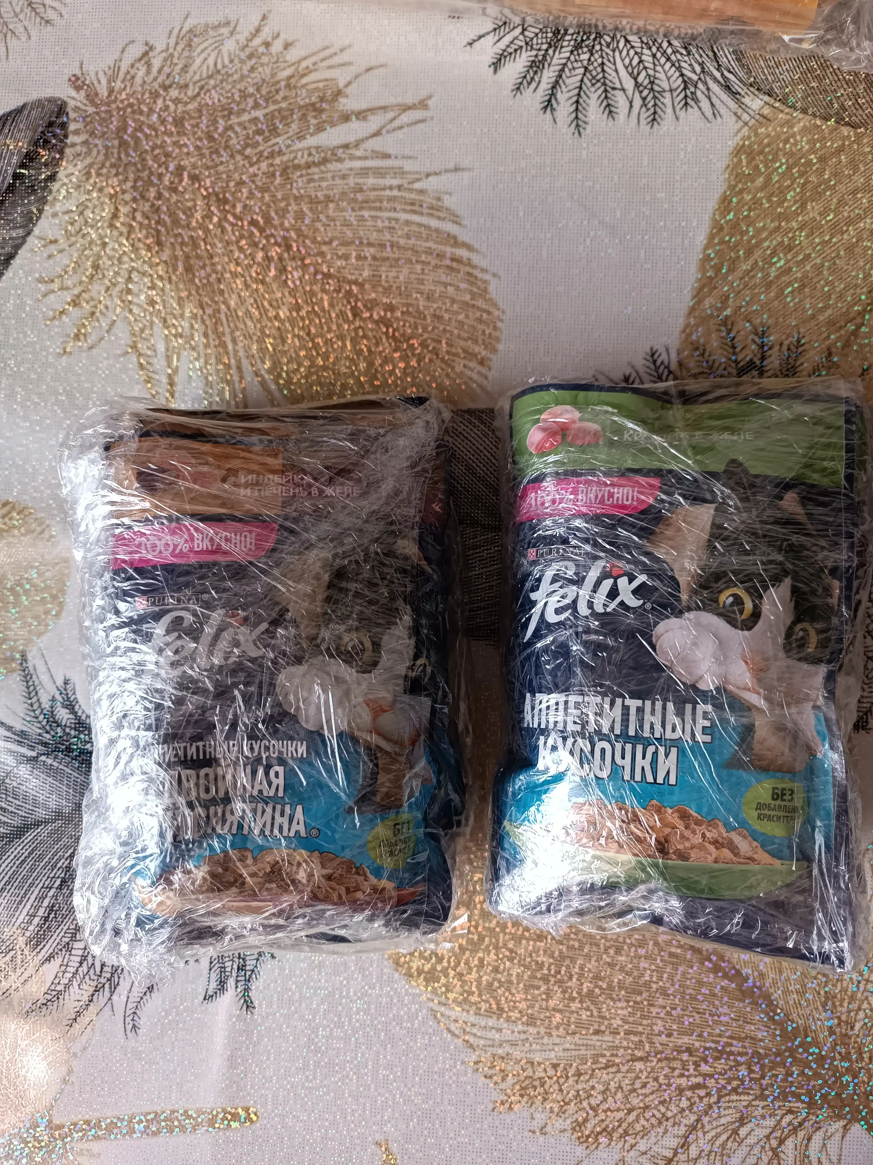 Felix Ikki barobar mazali mushuklar uchun quruq ozuqa, go‘shtl, 600 gr