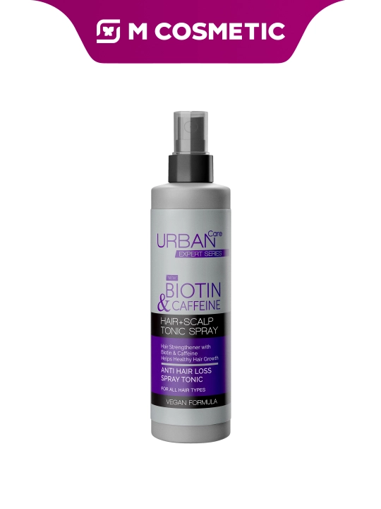 URBAN CARE спрей-тоник для волос Expert Biotin & Caffeine, 200 мл - 