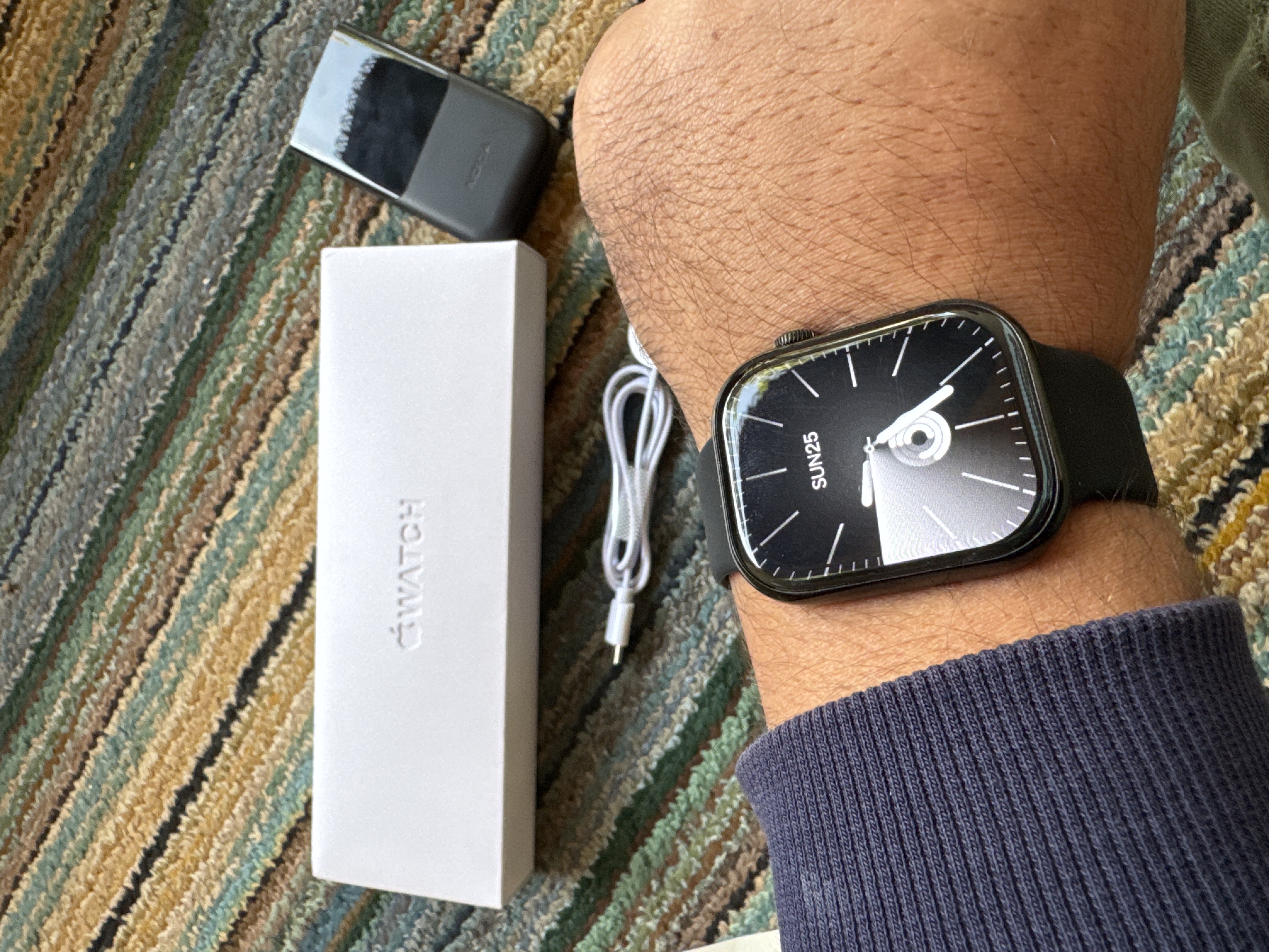 Умные Часы Smart Watch Series 10,46 мм, AMOLED Экран, Bluetooth Звонки, 2Ремешка, Jet Black