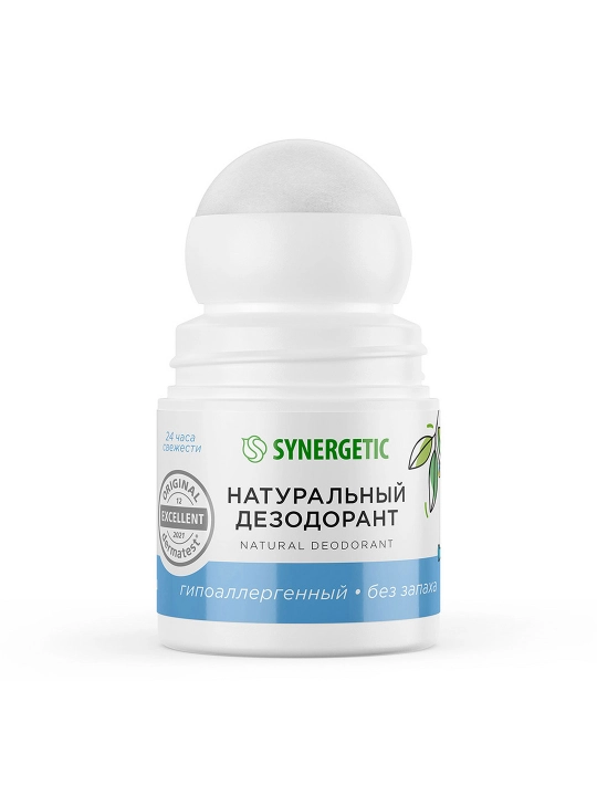 Дезодорант Synergetic, натуральный, без запаха, 50 мл