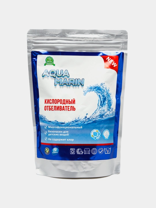 Кислородный отбеливатель, для любых пятен Aqua Marin, 450 г, без запаха