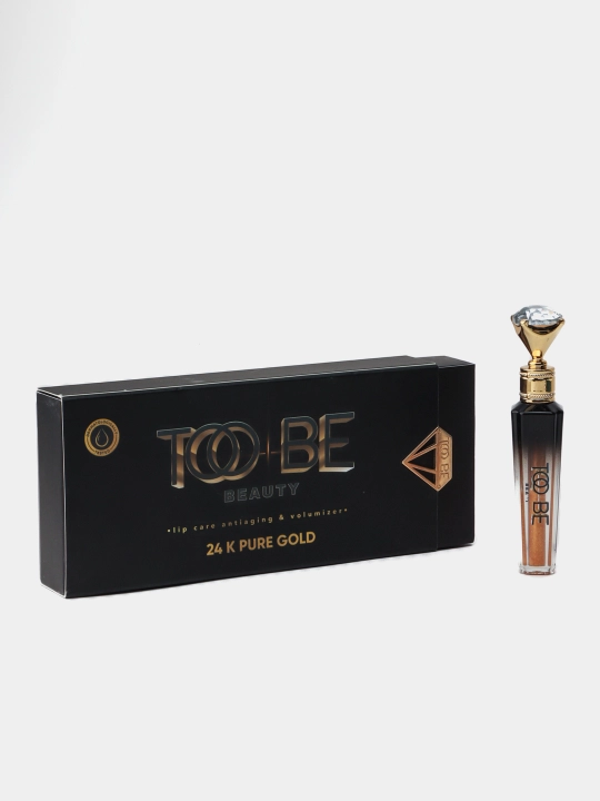 Too Be Beauty Бальзам для губ с частицами 24K золота, увеличивающий объём губ