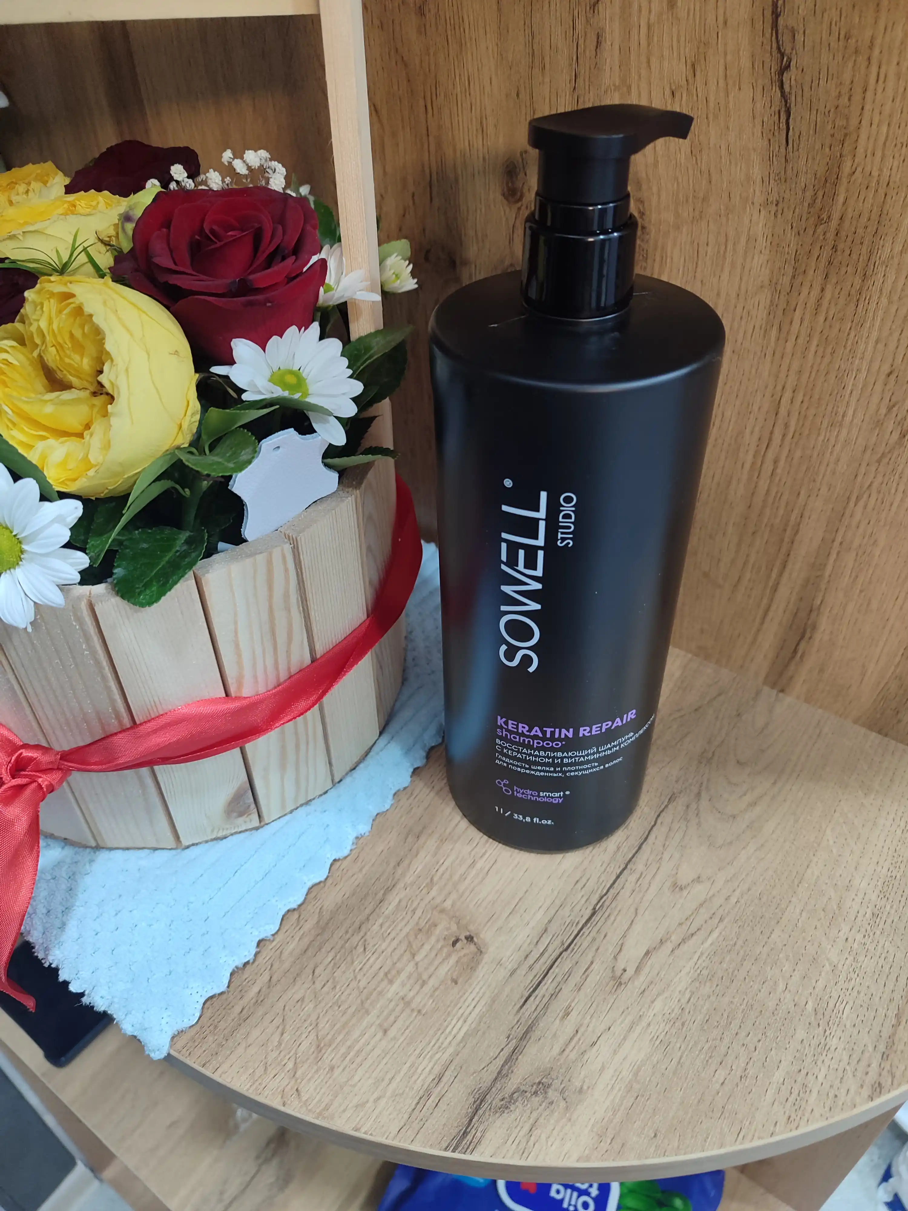Sowell Studio Keratin Repair professional ayollar soch shampuni, 1000 ml