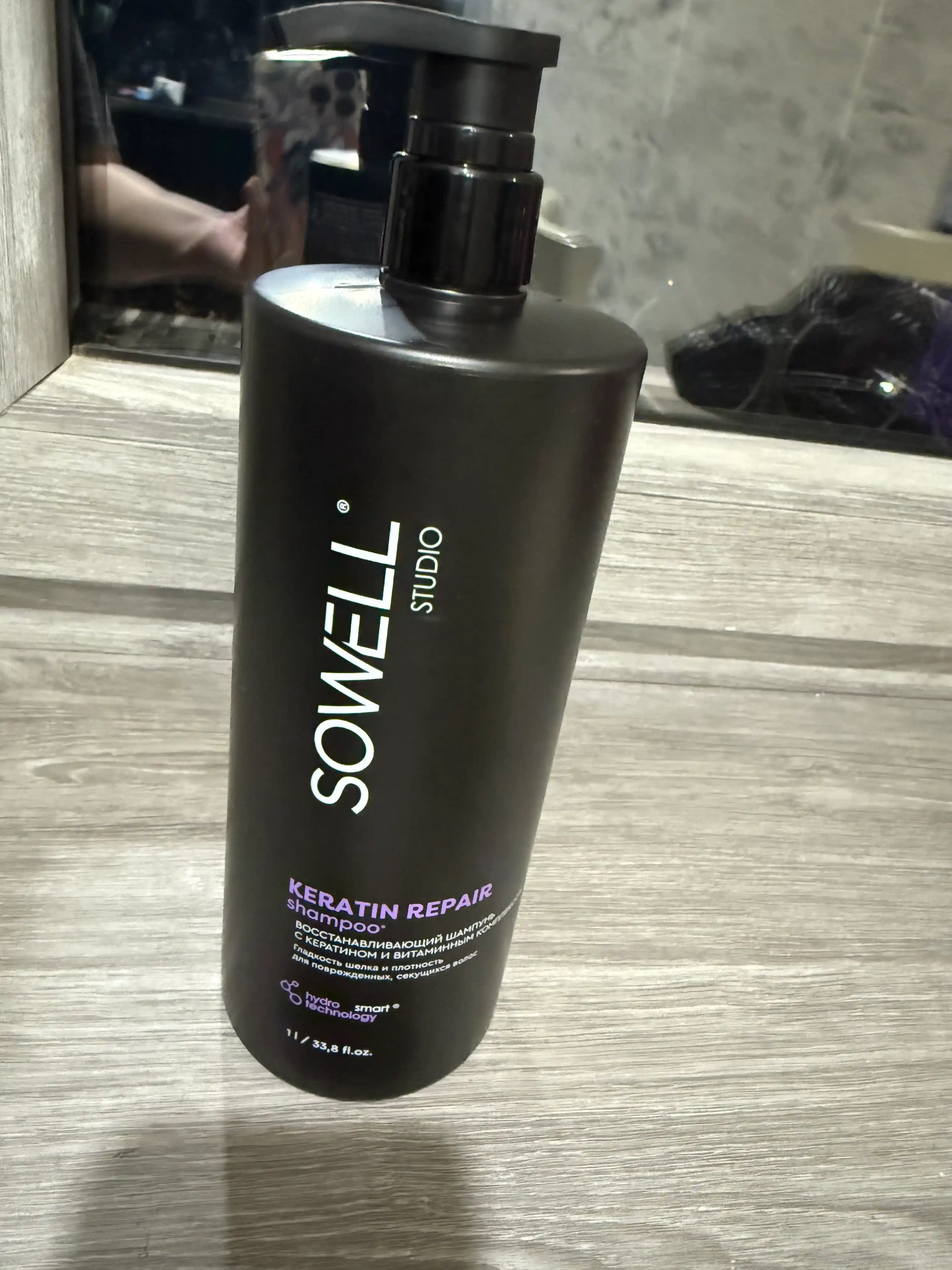 Sowell Studio Keratin Repair professional ayollar soch shampuni, 1000 ml