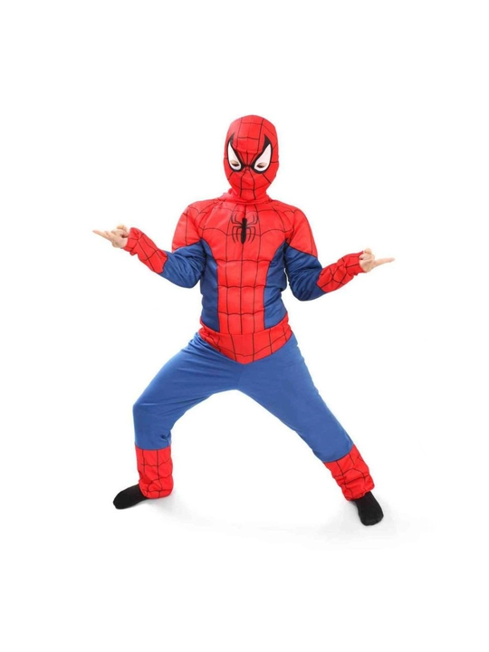 Spiderman o'rgimchak odam: yumshoq real mushaklari bo'lgan kombinezon + niqob