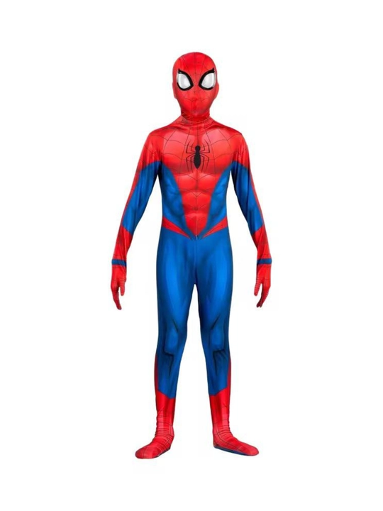 Spiderman o'rgimchak odam: yumshoq real mushaklari bo'lgan kombinezon + niqob