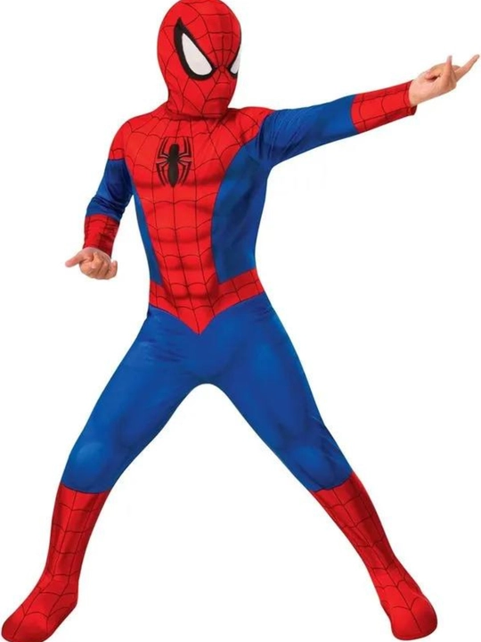 Spiderman o'rgimchak odam: yumshoq real mushaklari bo'lgan kombinezon + niqob