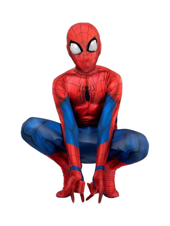 Spiderman o'rgimchak odam: yumshoq real mushaklari bo'lgan kombinezon + niqob