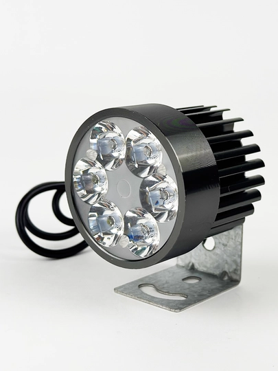 Светодиодная фара для скутера и мотоцикла – универсальная LED-прожектор 18 LED — MAXSCUT-FARA-БОРДОВ