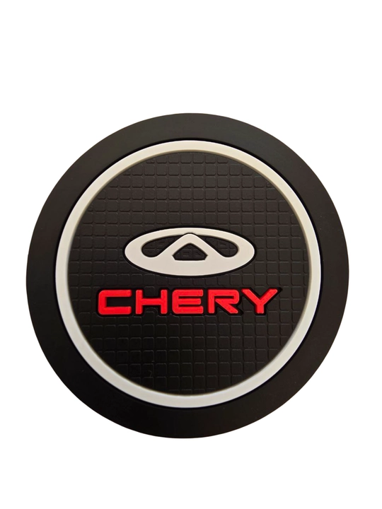 Коврик противоскользящий в подстаканник, с логотипом CHERY