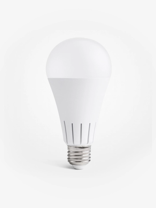 Аккумуляторная 12W E27 LED лампа, 1080 лм, 6400K, аналог 96W