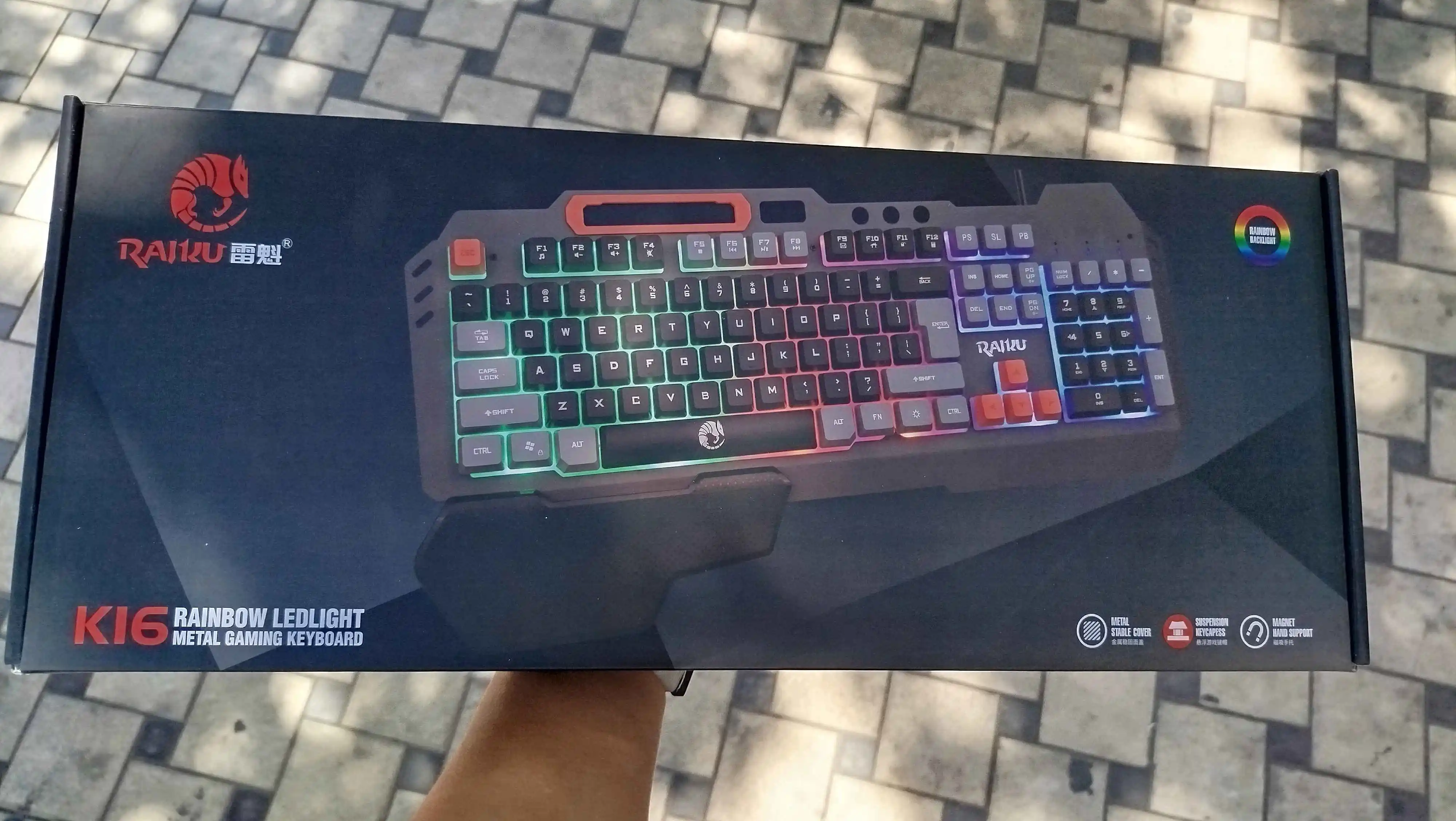 Игровая клавиатура и мышь t-Wolf k16 /t16, в черно-белом