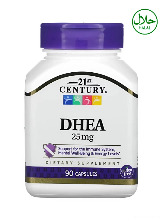 21st Century DHEA 25 мг 90 капсул, Халяль