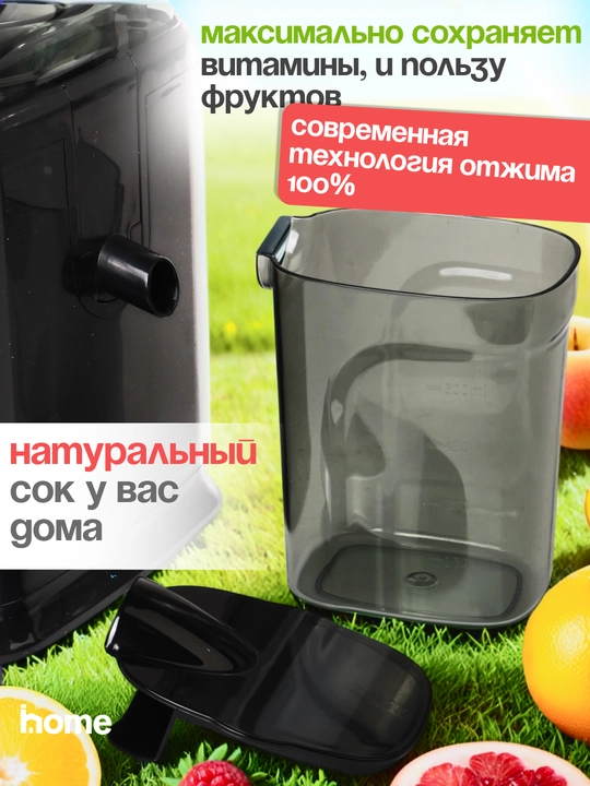 LG Elektr sharbat siqqich, meva va sabzavotlar oshxona kombayni, 600 ml, 1000 Vt