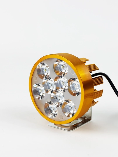 Светодиодная фара для скутера и мотоцикла – универсальная LED-прожектор 18 LED — MAXSCUT-FARA-ЧЕРН