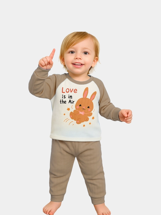 Yumshoq qishki quyonchali pijama bolajonlar uchun Issiqlik va qulaylik kechas ham