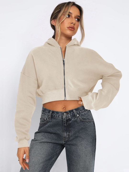 Ayollar uchun qisqa bej kofta | zamonaviy bazaviy model | qulay material