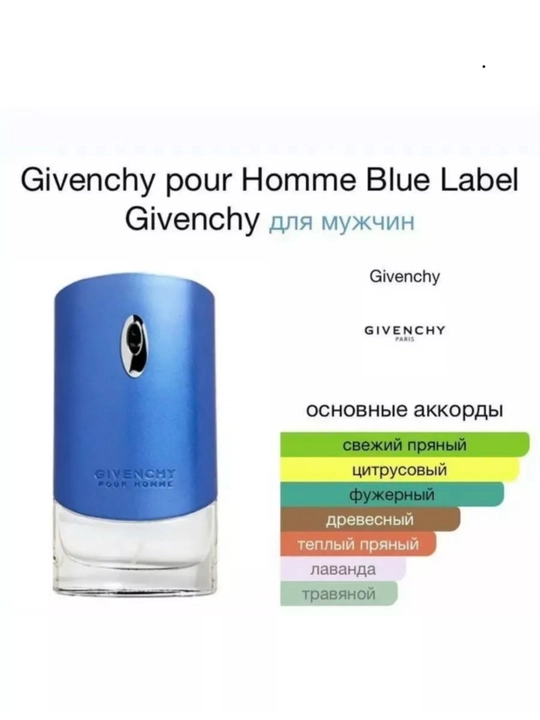GIVENCHY POUR HOMME, Blue Label, erkaklar uchun unikal va elegant atir, 100ml