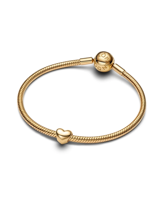 Мини-шарм Pandora «Сердце», позолота 14K, 763998C00