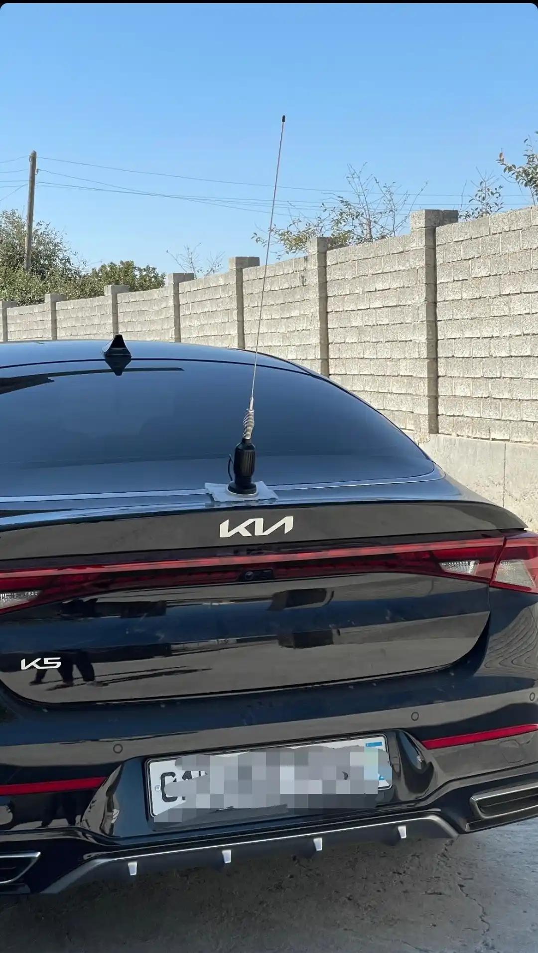 Avtomobil tomiga antenna, magnitda, 87 sm