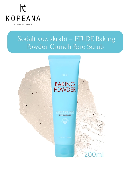 Yuz uchun sodali skrab ETUDE Baking Powder Crunch Pore Scrub, 200 ml - 