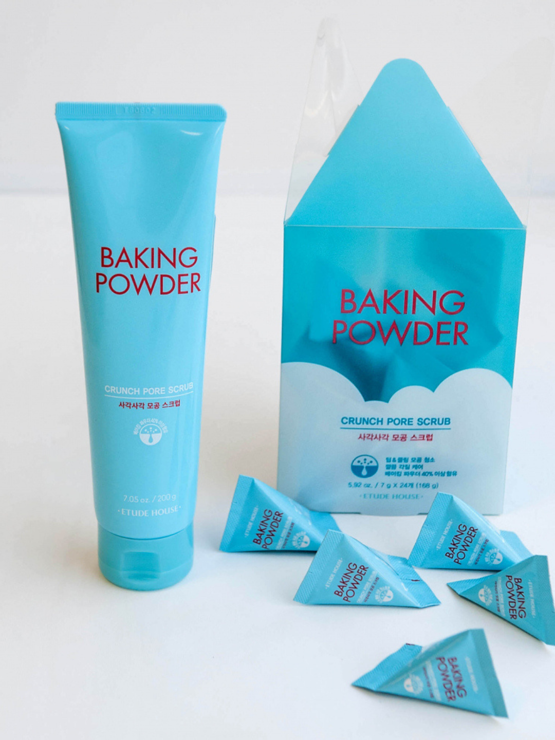 Скраб для лица с содой ETUDE Baking Powder Crunch Pore Scrub, 200 ml