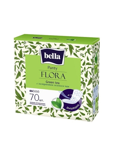 Женские ежедневные прокладки Bella Flora Panty, 70 шт - 