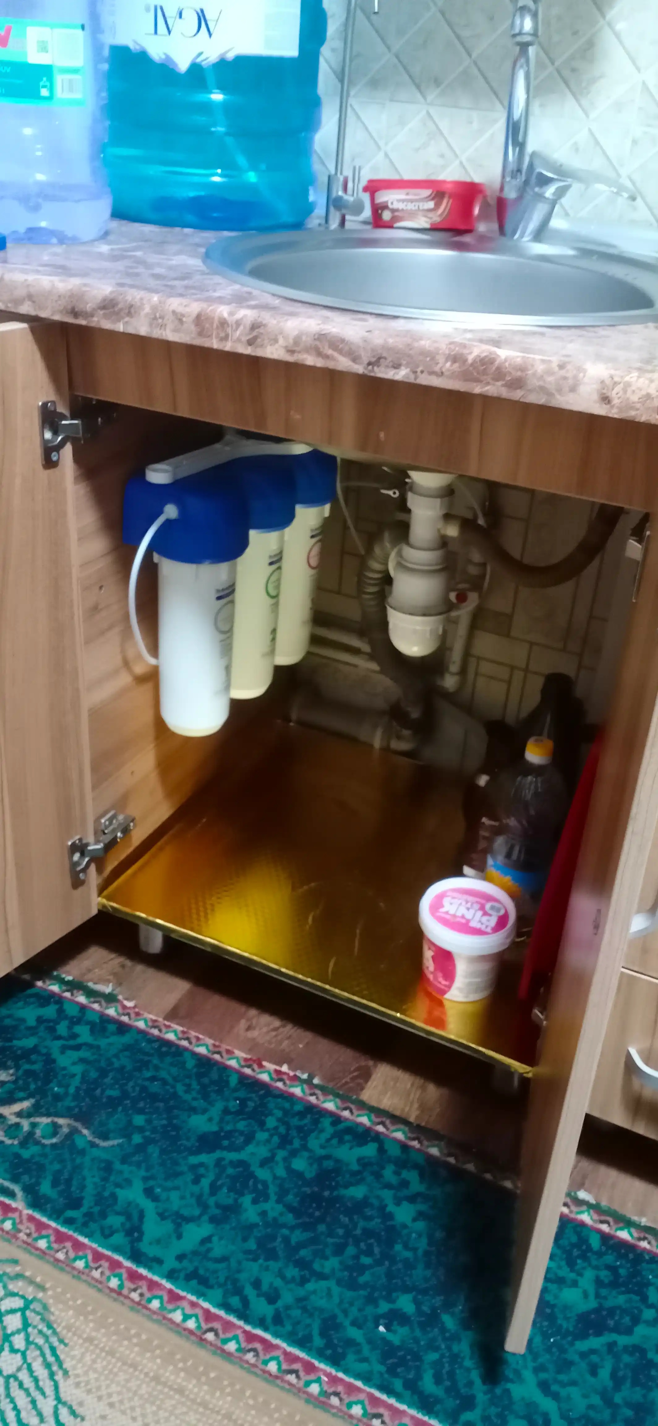 Фильтр для воды от накипи и жесткой воды, с краном Барьер Профи, 3 ступени