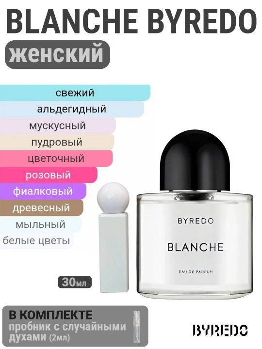 Духи масляные по мотивам Byredo blanche - 