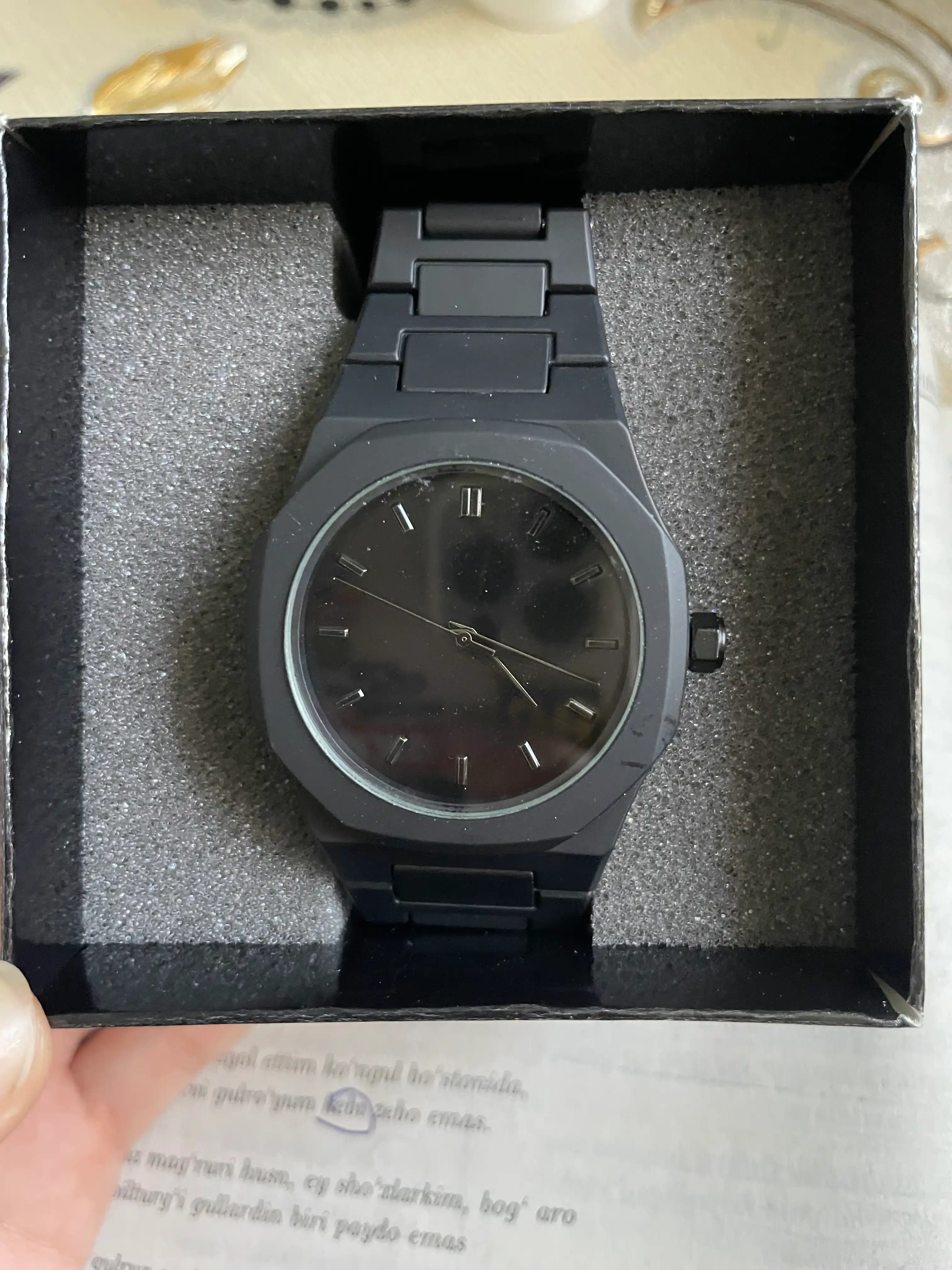 Aura Shadow Black – мужские часы, в стиле минимализм