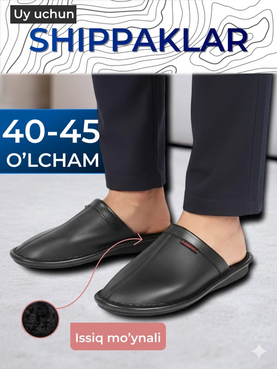 Issiq, uy shippaklari, erkaklar, 40-45 o'lcham - 